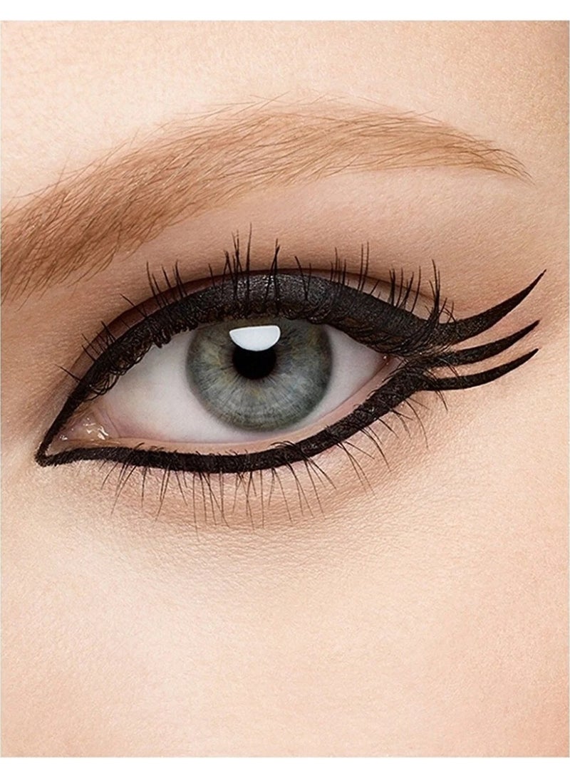 قلم رسم العين الانيق السائل الأنيق هذا مقاوم للماء، ناعم الملمس، سريع الجفاف، يدوم طويلاً، ولا يتلطخ. يُزال بسهولة بالماء الدافئ دون ترك أي أثر.  (أسود، قطعة واحدة) - Image 5